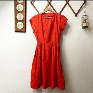 🍄 5/$30 Wounded Bird Silk 1950’s Dress